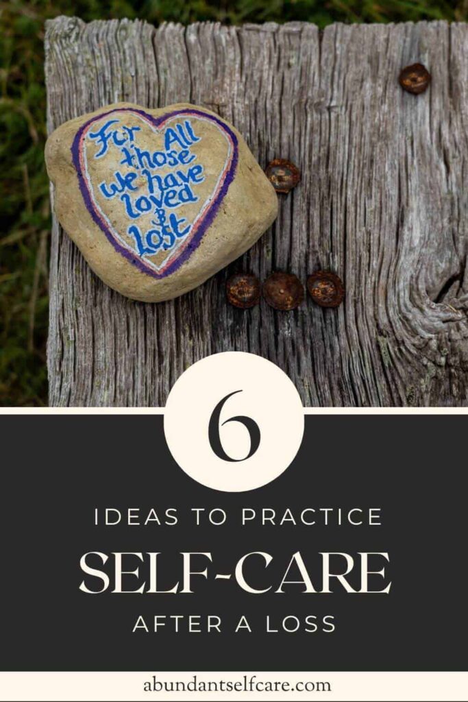 self-care after loss pin1